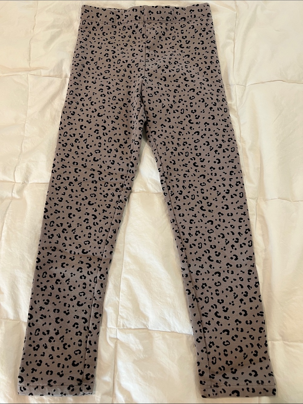 H&M Taupe and Black Leopard Print Girls' Leggings